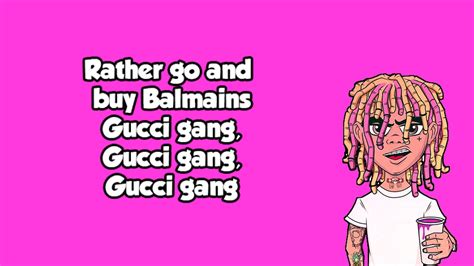 gucci gang testo mtv|gucci gang lyrics translation.